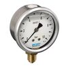 Bourdon tube pressure gauge Type 1414 stainless steel/polycarbonate R63 measuring range -1 - 1,5 bar process connection brass 1/4" BSPP